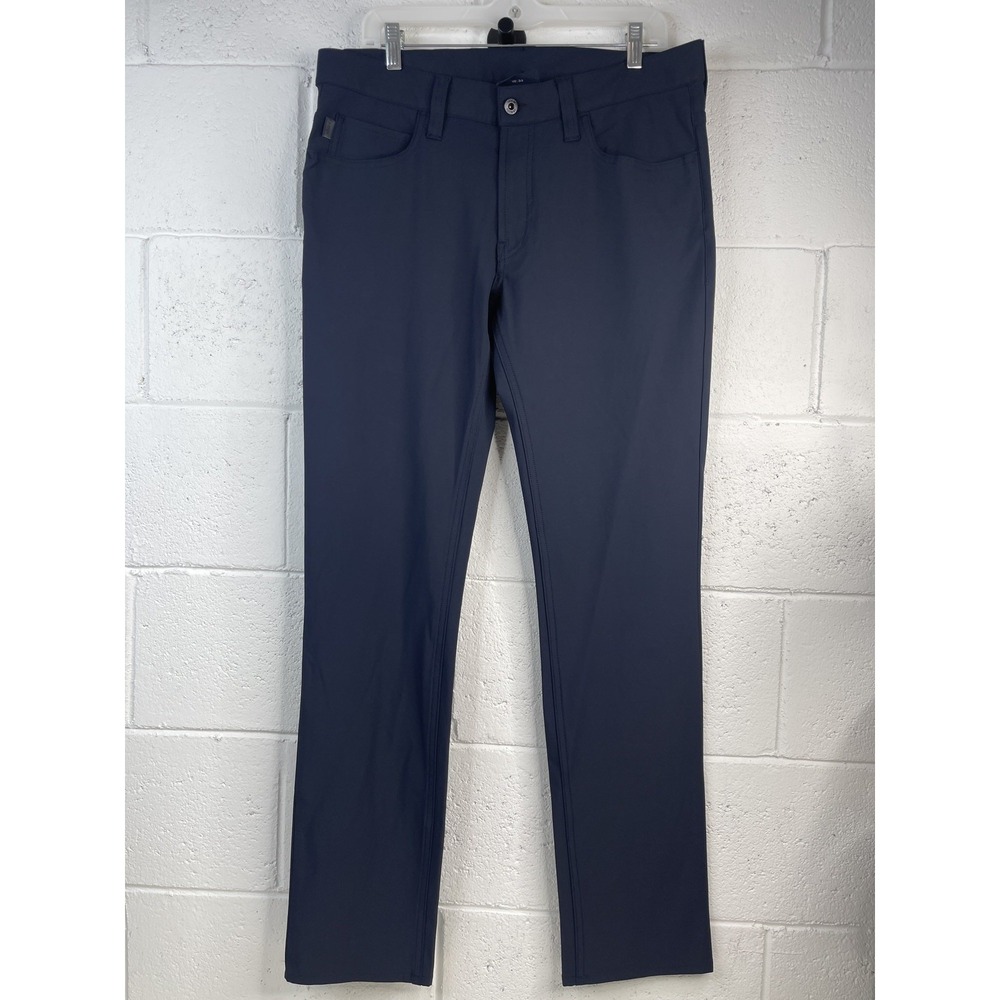 Armani Jeans J15 Mens 33x33 Navy Blue Stretch Tech Golf Pants Trousers 6Y6J15